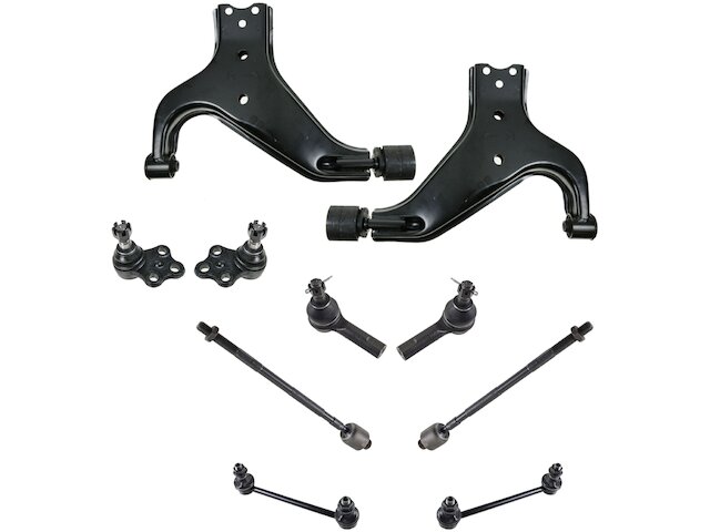 Front Lower Control Arm Ball Joint Tie Rod Sway Bar Link Kit - 10 Piece - 1996-2004 Nissan Pathfinder - TRQ 6750-07188792