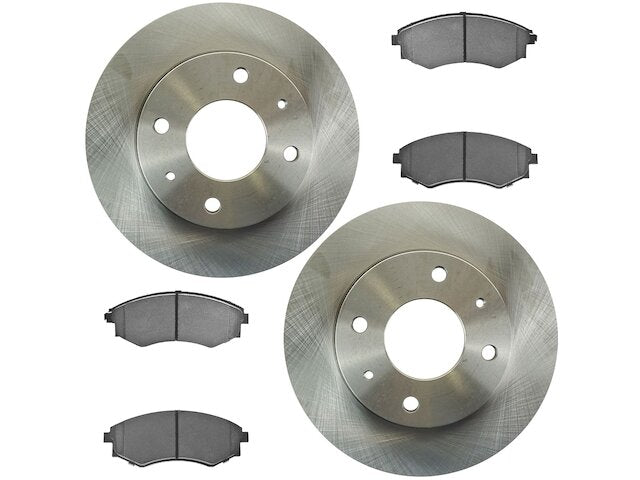 Front Brake Pad and Rotor Kit - 1999-2001 Hyundai Tiburon - TRQ 194-07216253