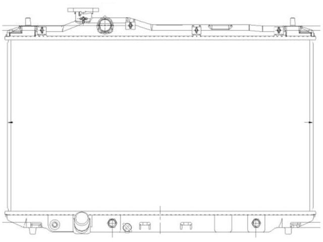 Primary Radiator - 2013 Acura ILX Hybrid Sedan 1.5L 4-Cylinder - TYC 119657-07218615