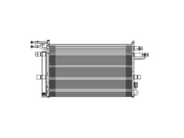 Front A/C Condenser - 2013-2019 Ford Flex Sport Utility 3.5L V6 Naturally Aspirated - TYC 119555-07224050