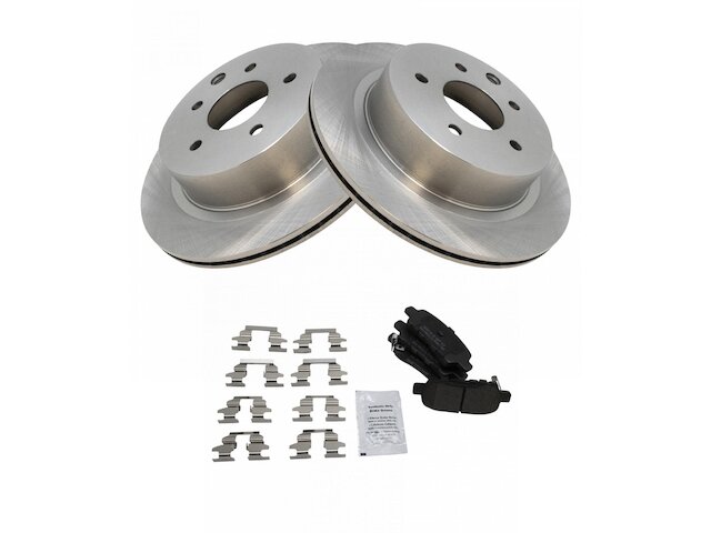 Rear Brake Pad and Rotor Kit - 2003-2005 Infiniti G35 X - TRQ 6703-07250537
