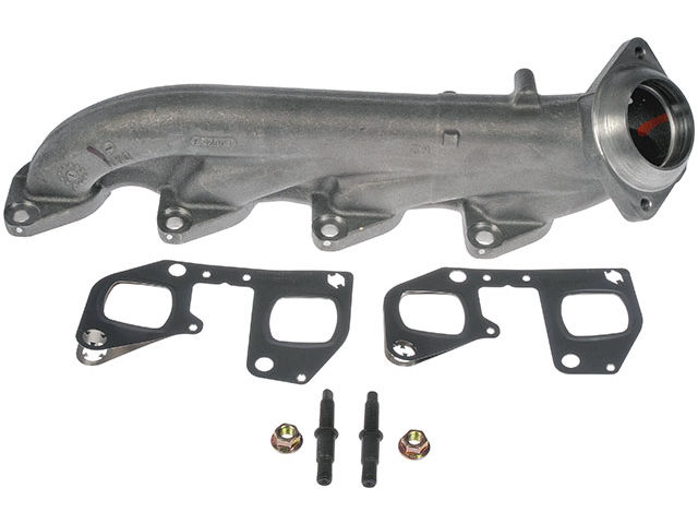 Left Driver Side Exhaust Manifold - with Gaskets, Studs, and Nuts - 2011-2020 Ford F-250 Super Duty 6.2L V8 - Dorman 96694-07305583