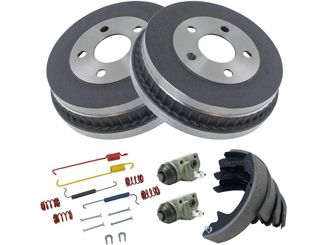Rear Brake Drum Brake Shoes and Wheel Cylinder Kit with Hardware - 2001-2007 Ford Taurus - DIY Solutions 5535-07315850