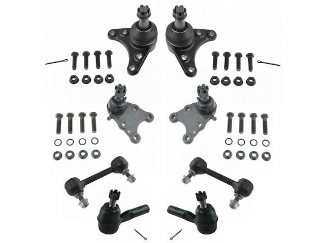 Front Ball Joint Sway Bar Link Tie Rod End Kit 8 Piece - 2006-2012 GMC Canyon RWD - TRQ 18674-07319621