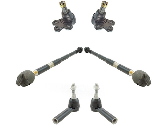 Front Ball Joint and Tie Rod End Kit 6 Piece - 2010-2017 GMC Terrain - TRQ 30484-07322094