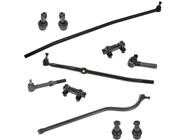 Front Ball Joint Tie Rod End Drag Link Kit 11 Piece - 1994-1997 Dodge Ram 2500 4WD - TRQ 1979-07324975