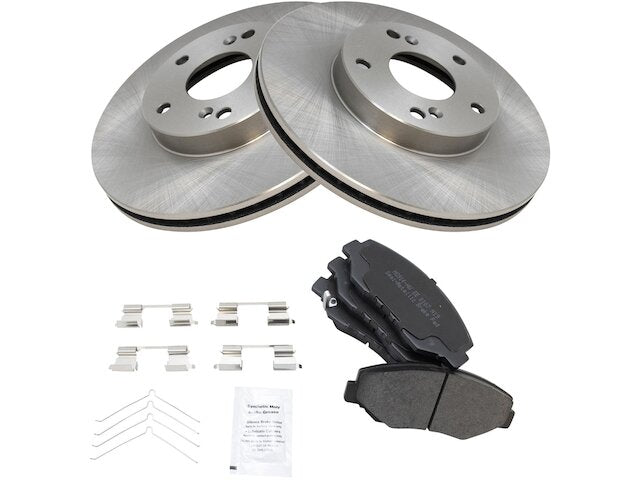 Front Brake Pad and Rotor Kit - 2003-2011 Honda Element - TRQ 7014-07340369