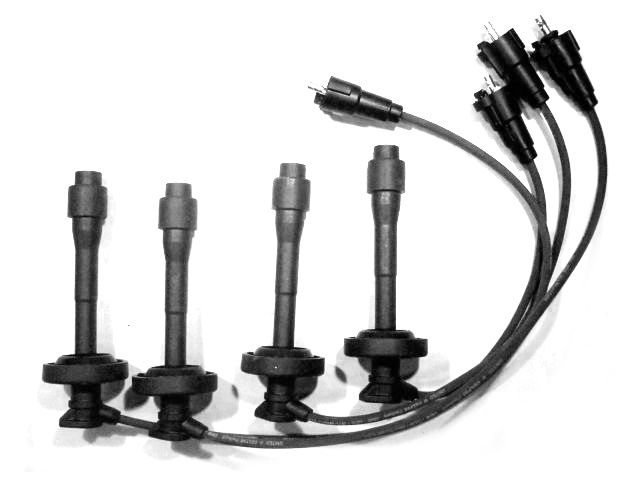 Spark Plug Wire Set - 1998-1999 Toyota Corolla 1.8L 4-Cylinder 1ZZ-FE - United Automotive 8012-07340452