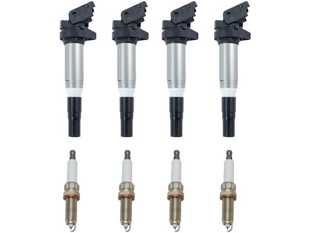 Ignition Coil and Spark Plug Kit 8 Piece - 2013-2016 BMW 328i xDrive 2.0L 4-Cylinder - DIY Solutions 123304-07340525