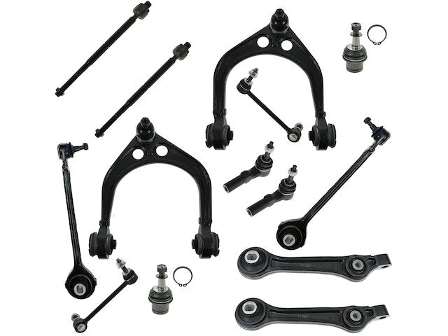Front Control Arm Ball Joint Tie Rod End Kit 14 Piece - 2005-2010 Chrysler 300 RWD - TRQ 18229-07343963
