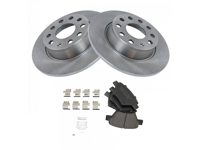 Rear Brake Pad and Rotor Kit - 2012-2014 Volkswagen GTI - TRQ 118766-07349580