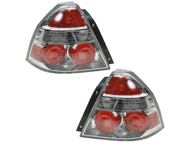 Tail Light Assembly Set 2 Piece - 2007-2008 Chevrolet Aveo Sedan 4-Door - DIY Solutions 19077-07349851