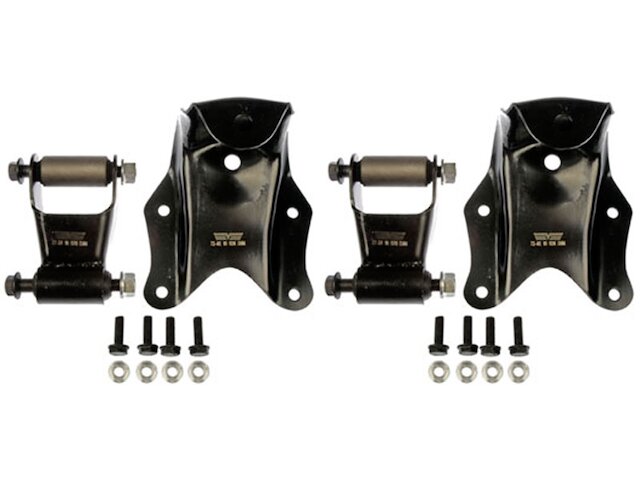 Rear Leaf Spring Shackle and Bracket Kit 2 Piece - 1986-1996 Ford F-150 RWD - DIY Solutions 5289-07351110
