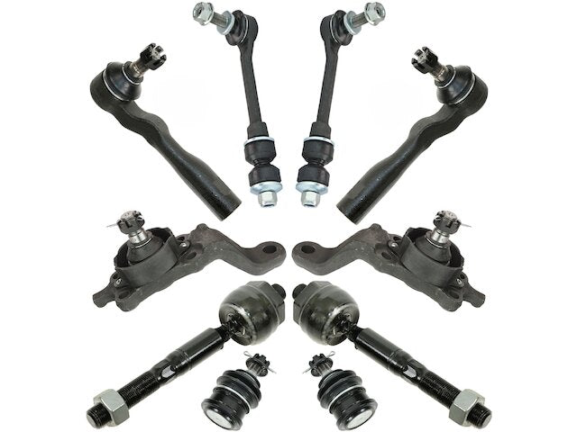 Front Upper and Lower Ball Joint Sway Bar Link and Tie Rod End Kit - 10 Piece - 2004-2006 Toyota Tundra - TRQ 18027-07352871