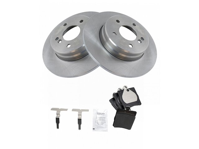 Rear Brake Pad and Rotor Kit - 1998-2002 Mercedes E430 Base - TRQ 6401-07353283