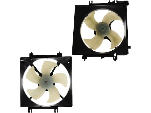 Radiator Fan and Condenser Fan Kit 2 Piece Set - 2005-2014 Subaru Legacy 2.5L H4 - DIY Solutions 18220-07358685