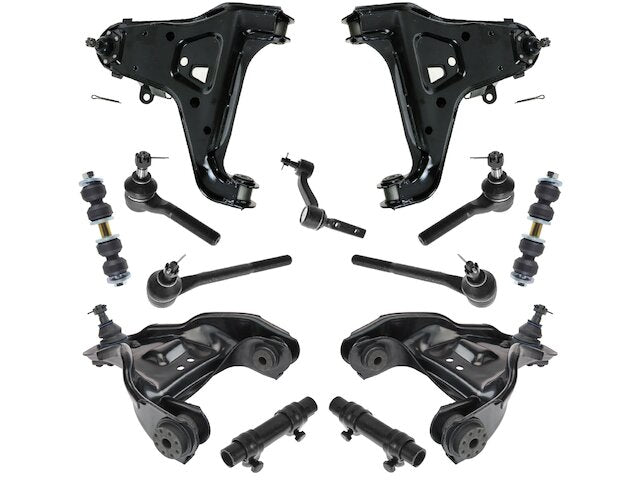Front Control Arm Sway Bar Link Tie Rod Kit 13 Piece - 1998-2000 Chevrolet Blazer - TRQ 3659-07358891