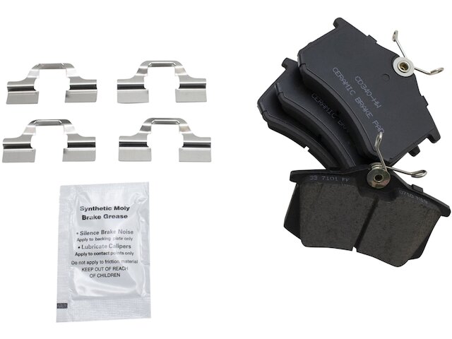 Rear Brake Pad Set - 1985-1999 Volkswagen Jetta - TRQ 7277-07359256