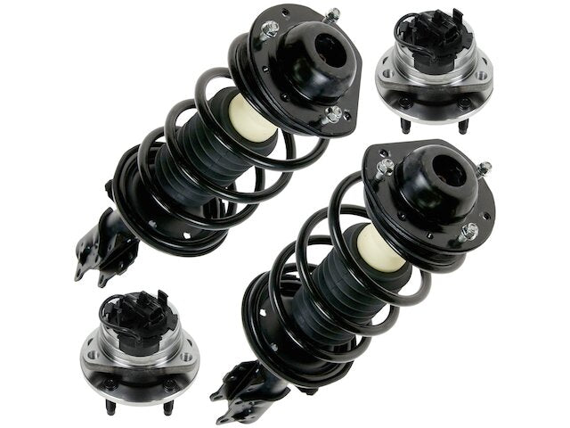 Front Strut Coil Spring and Wheel Hub Kit 4 Piece - 2005-2010 Chevrolet Cobalt - TRQ 18305-07360394