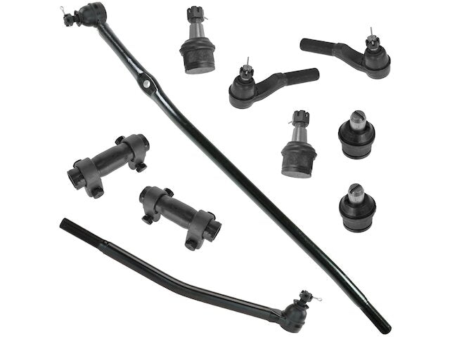 Front Ball Joint and Tie Rod End Kit 10 Piece - 1992-2002 Ford E350 Econoline Club Wagon - TRQ 5195-07364534