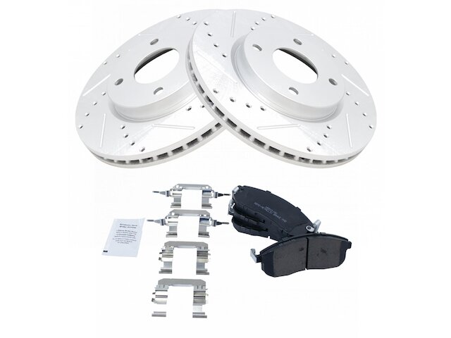 Front Brake Pad and Rotor Kit - 2007-2012 Nissan Sentra - TRQ 19005-07364563