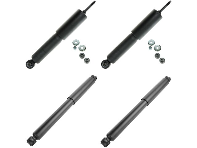 Front and Rear Shock Absorber Set 4 Piece - 1980-1986 Nissan 720 4WD - TRQ 8236-07374106