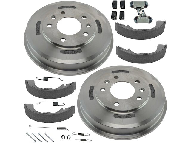 Rear Brake Drum Shoe and Wheel Cylinder Kit - 2001-2006 Mazda Tribute 2.3L 4-Cylinder - DIY Solutions 8549-07377532