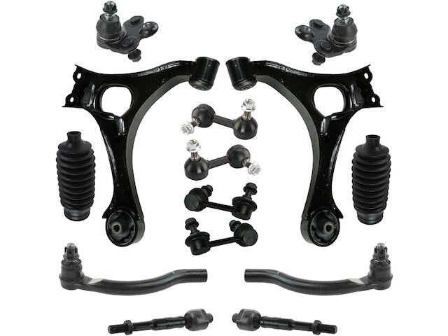 Front and Rear Control Arm Ball Joint Tie Rod and Sway Bar Link Kit 14 Piece - 2006-2011 Honda Civic - DIY Solutions 18780-07379109