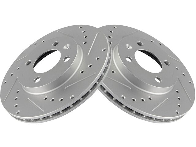 Front Brake Rotor Set 2 Piece - 1995-2002 Volkswagen Cabrio - TRQ 7397-07380675