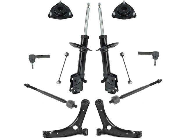 Front Strut Control Arm Sway Bar Link Kit 12 Piece - 2007-2010 Jeep Patriot - TRQ 19027-07384362
