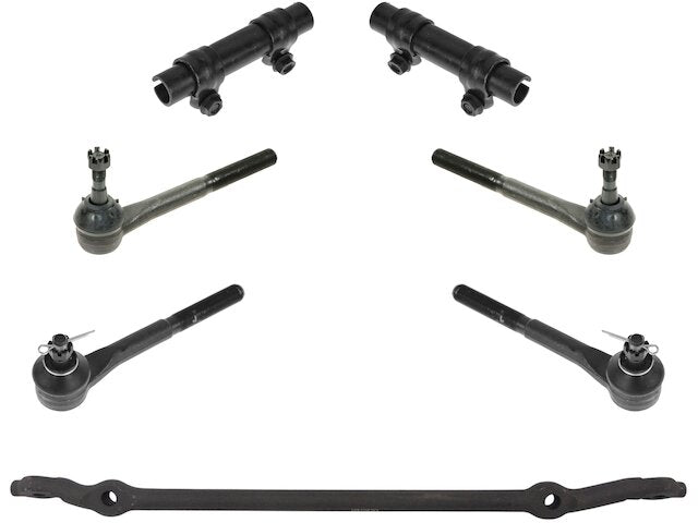 Tie Rod End and Center Link Kit 7 Piece - 1995-2000 Chevrolet Tahoe 4WD 5.7L V8 - TRQ 3726-07386970