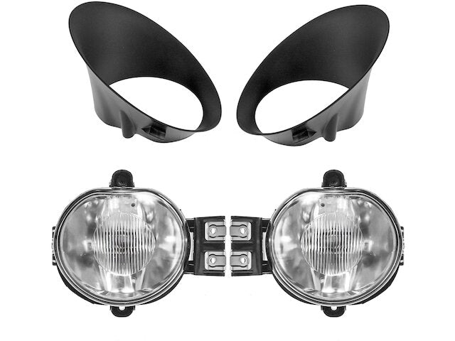 Fog Light and Bezel Kit - 4 Piece Set - 2002-2008 Dodge Ram 1500 - DIY Solutions 1972-07387680