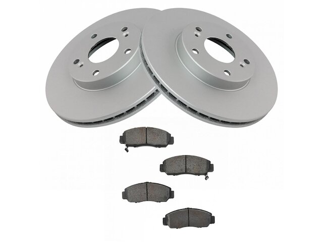 Front Brake Pad and Rotor Kit - 2003-2007 Honda Accord 3.0L V6 - DIY Solutions 5986-07388412