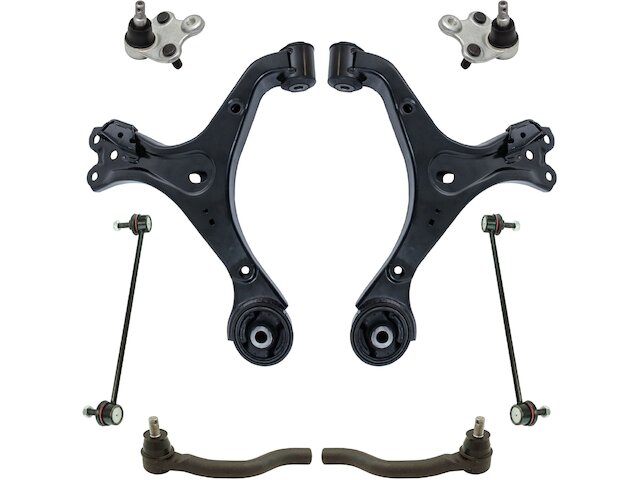 Front Control Arm Ball Joint Tie Rod End Kit 8 Piece - 2012 Honda Civic - TRQ 118456-07391704