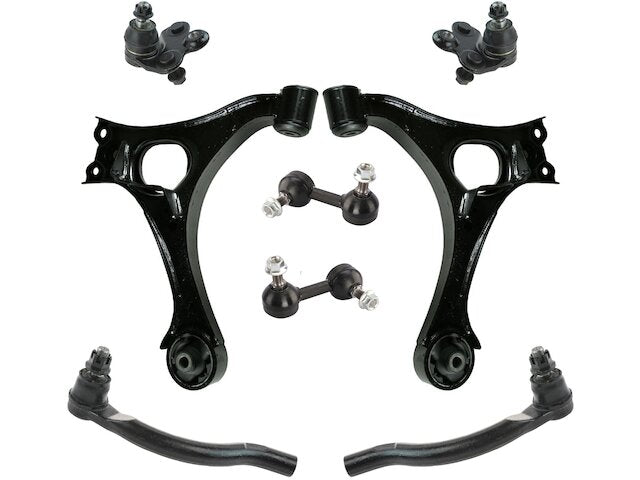 Front Control Arm Ball Joint Tie Rod End Kit 8 Piece - 2006-2011 Honda Civic - TRQ 18780-07392443