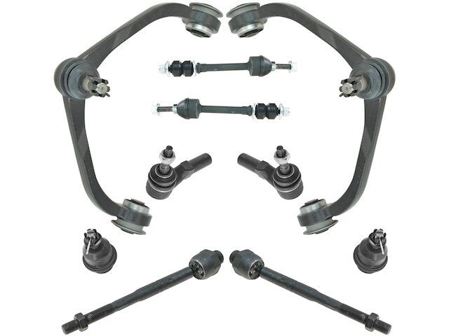 Control Arm Ball Joint Tie Rod End Kit 10 Piece Set - 2005-2010 Dodge Dakota - TRQ 18193-07394213