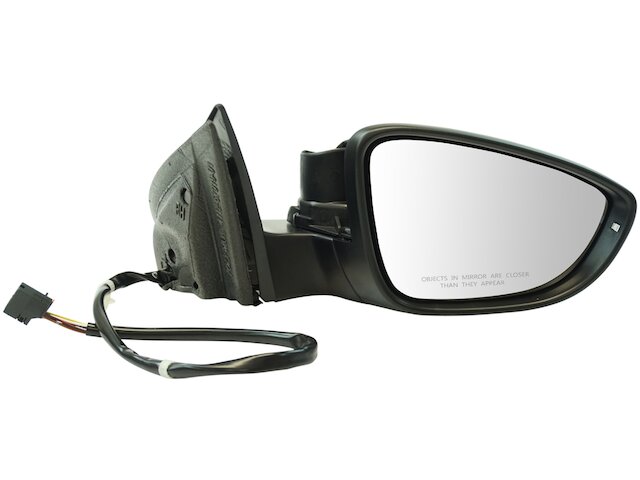Right Passenger Side Power Mirror - Paint to Match - Manual Folding - with Heated Glass, Turn Signal, and Puddle Light - 2009-2012 Volkswagen CC - DIY Solutions 30304-07395578