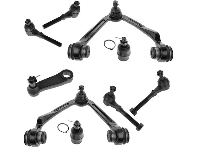 Front Control Arm Ball Joint Tie Rod End Kit 9 Piece - 1997-2002 Ford Expedition 4WD - TRQ 5246-07403312