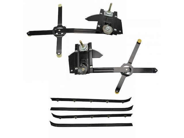 Front Window Regulator and Weatherstrip Kit 6 Piece - 1981-1986 Chevrolet K20 - DIY Solutions 3407-07404346
