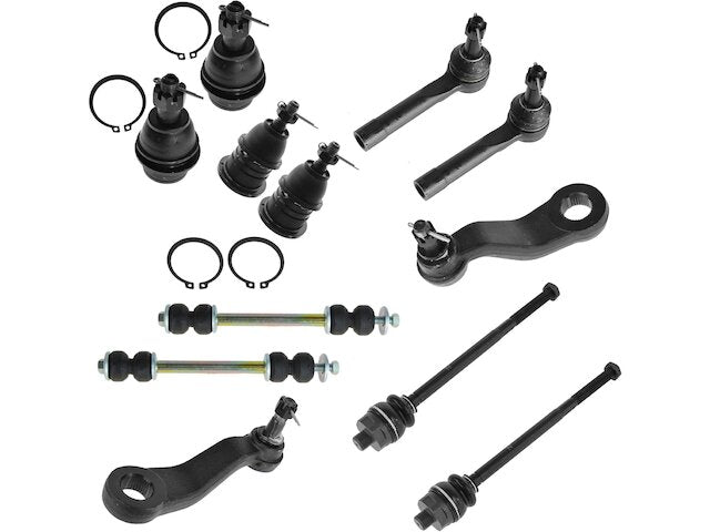 Front Ball Joint Sway Bar Link Tie Rod End Kit 12 Piece - 2002-2006 Cadillac Escalade - TRQ 2853-07416264