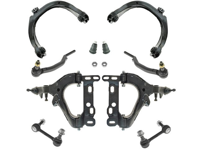 Front Control Arm Ball Joint Tie Rod End Kit 10 Piece - 2004-2007 GMC Envoy - TRQ 17881-07418500