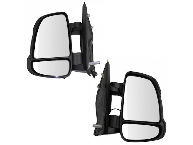 Manual Door Mirror Set of 2 - Textured Black - with Turn Signal and Temperature Sensor - 2014-2023 Ram ProMaster 1500 - TRQ 127847-07420344