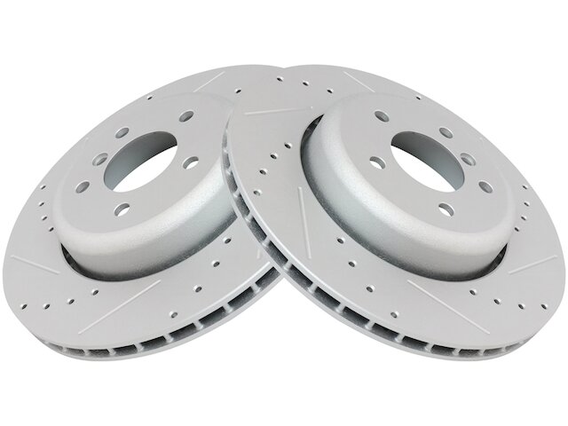 Rear Brake Rotor Set 2 Piece - 2008-2010 BMW 535i - TRQ 28569-07422490