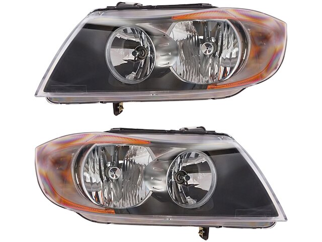Halogen Headlight Assembly - Set of 2 - 2007-2008 BMW 328xi Sedan / Wagon - DIY Solutions 19125-07424346