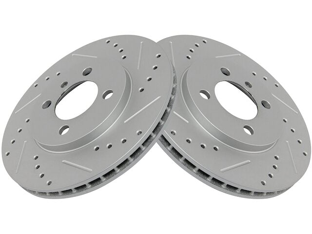 Front Brake Rotor Set 2 Piece - 1987-1991 BMW 325i - TRQ 975-07425093
