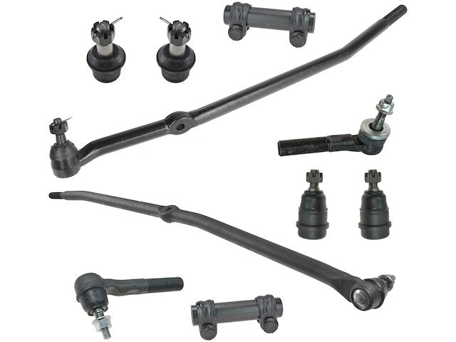 Front Ball Joint Tie Rod End Drag Link Kit 10 Piece - 2006-2008 Dodge Ram 1500 4WD Extended Crew Cab Pickup - TRQ 18738-07426295