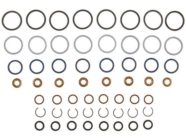 Fuel Injector Seal Kit - 2003-2007 Ford F250 Super Duty 6.0L V8 VIN P - VR Gaskets 5341-07428728