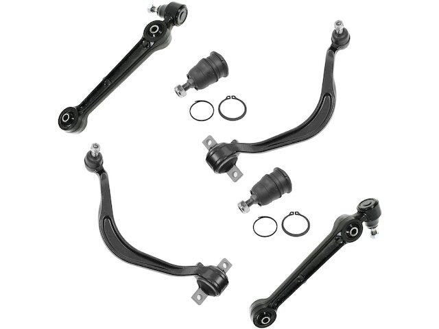 Front Control Arm and Ball Joint Kit 6 Piece - 1995-2000 Chrysler Sebring Coupe - TRQ 1547-07438240
