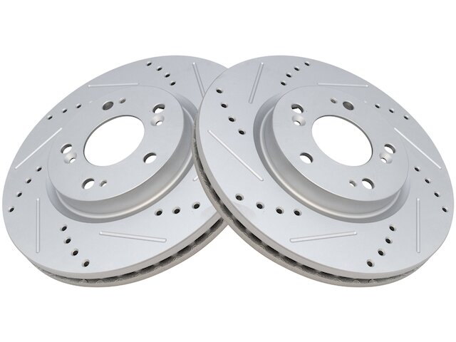 Front Brake Rotor Set 2 Piece - 2007-2012 Dodge Caliber - TRQ 18960-07445407