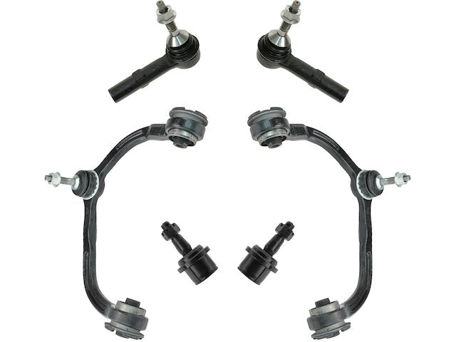 Front Control Arm Ball Joint Tie Rod End Kit 6 Piece - 2003-2004 Ford Expedition - TRQ 5252-07448409
